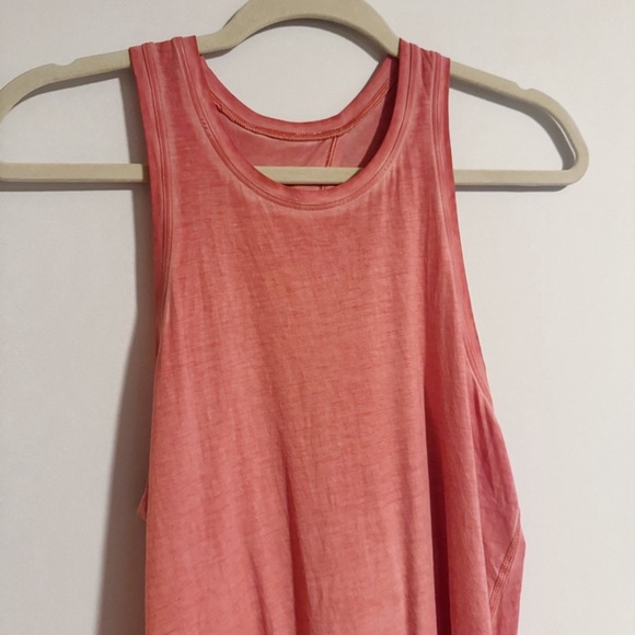 Lululemon - Coral Acid Wash All Tied Up Tank - Picture 2 of 9
